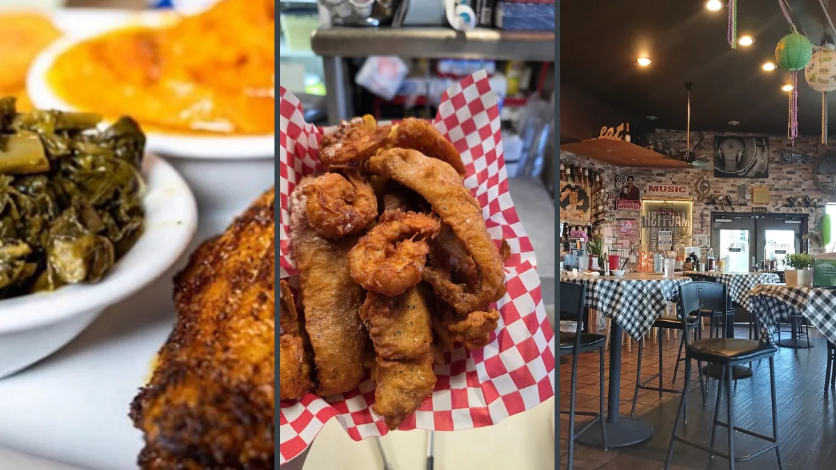 Family-friendly space for quick Southern meals.